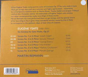 CD Eugene Ysaye: Six Sonates