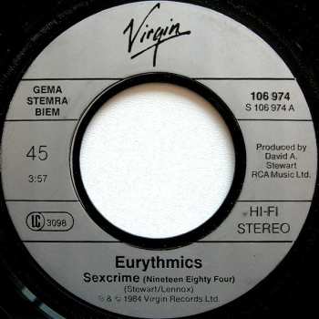 SP Eurythmics: Sexcrime (Nineteen Eighty ▪ Four)