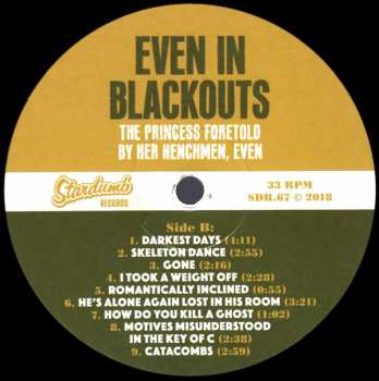 LP Even In Blackouts: The Princess Foretold By Her Henchmen, Even