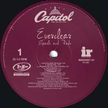 LP Everclear: Sparkle And Fade DLX
