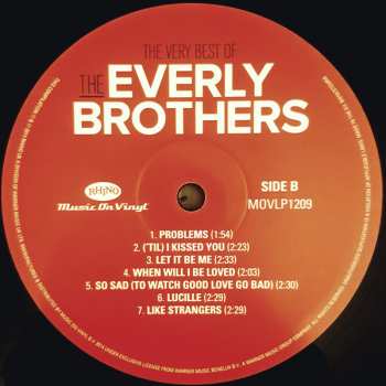 2LP Everly Brothers: The Very Best Of The Everly Brothers