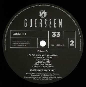 LP/SP Everyone Involved: Either / Or LTD