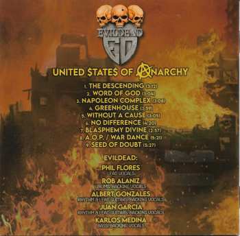 CD Evildead: United States Of Anarchy DIGI