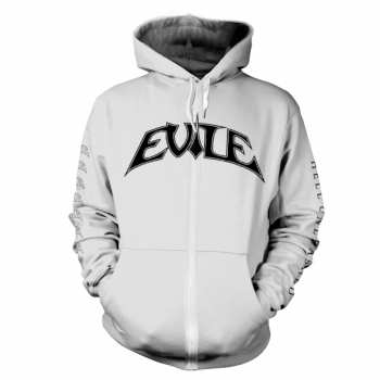 Merch Evile: Sweatshirt With Zipper Hell Unleashed (white)