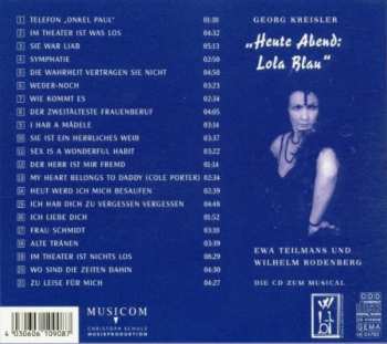 CD Ewa Teilmans: Heute Abend: Lola Blau