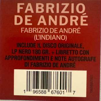 LP Fabrizio De André: Fabrizio De André (L'Indiano)