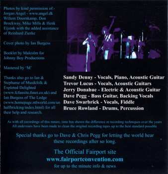 CD Fairport Convention: Who Knows? (1975 The Woodworm Archives - Vol. One)