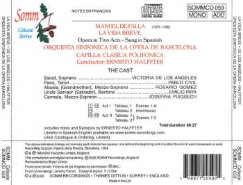 CD Manuel de Falla: La Vida Breve