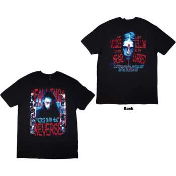 Merch Falling In Reverse: Falling In Reverse Unisex T-shirt: Voice Collage (back Print) (small) S