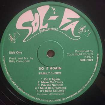 LP The Family Choice: Do It Again