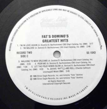 2LP Fats Domino: His Greatest Hits