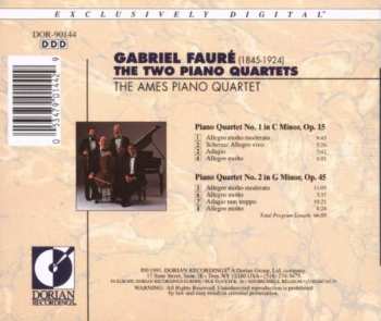 CD Gabriel Fauré: The Two Piano Quartet