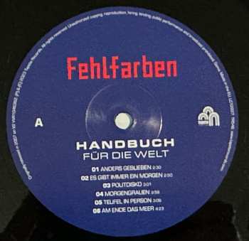 LP Fehlfarben: Handbuch Für Die Welt