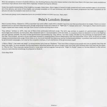 LP Fela Kuti: Fela's London Scene
