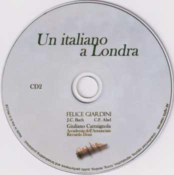 2CD Giuliano Carmignola: Un italiano a Londra