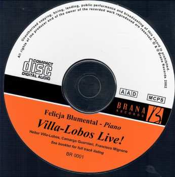 CD Felicja Blumental: Villa-Lobos Live!