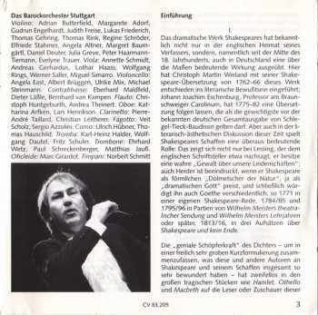 CD Felix Mendelssohn-Bartholdy: Ein Sommernachtstraum