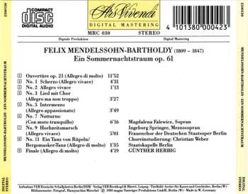 CD Felix Mendelssohn-Bartholdy: Ein Sommernachtstraum