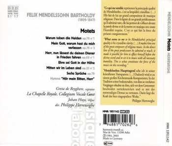 CD Collegium Vocale: Motets & Psaumes