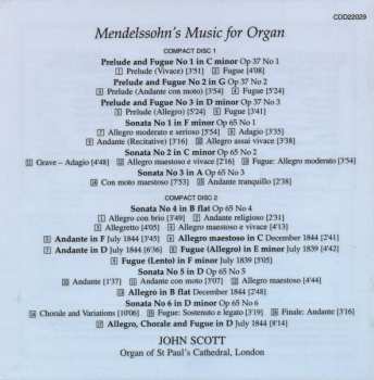 2CD Felix Mendelssohn-Bartholdy: Music For Organ