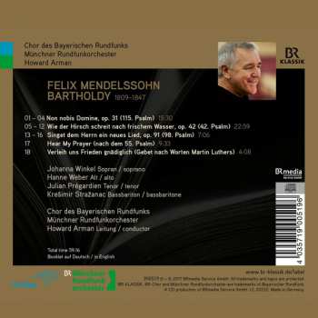 CD Felix Mendelssohn-Bartholdy: Psalmen Verleih Uns Frieden Gnädiglich