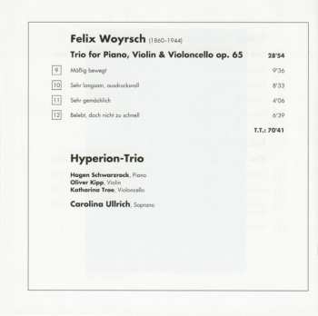 CD Hyperion-Trio: Piano Trio • Vier Lieder, Piano Trio