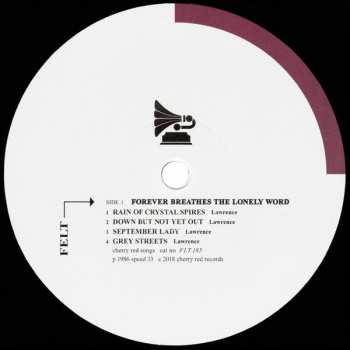 LP Felt: Forever Breathes The Lonely Word LTD