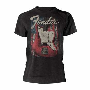 Merch Fender: Tričko Distressed Guitar (jazzmaster) S