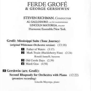 CD George Gershwin: Symphonie Jazz: Grofé & Gerswhin