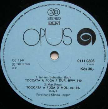 LP Ferdinand Klinda: Ferdinand Klinda Organ