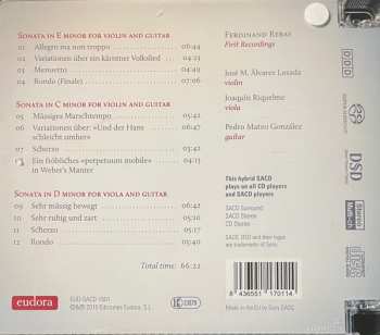 SACD Ferdinand Rebay: Sonatas For Violin And Guitar & Sonata For Viola And Guitar