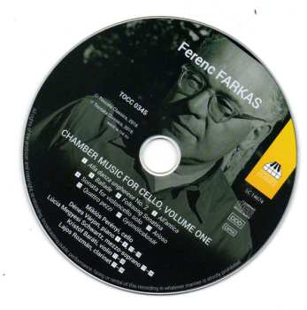 CD Miklós Perényi: Complete Chamber Music For Cello, Volume One