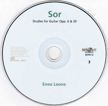 3CD Fernando Sor: Complete Studies For Guitar