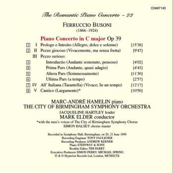 CD City Of Birmingham Symphony Orchestra: Piano Concerto Op XXXIX