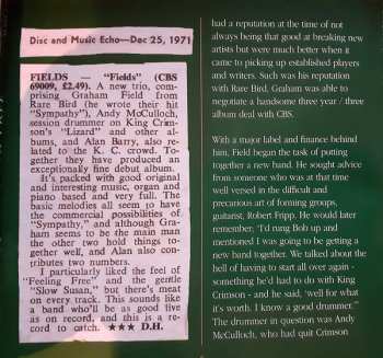 2CD Fields: Feeling Free • The Complete Recordings 1971 - 1973