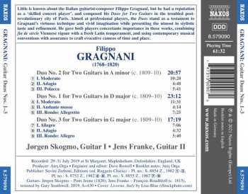 CD Filippo Gragnani: Guitar Duos Nos. 1–3