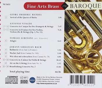CD The Fine Arts Brass Ensemble: Fine Arts Brass Play Baroque