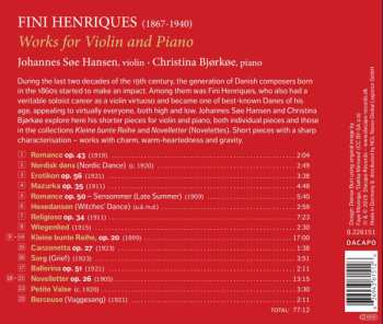CD Christina Bjørkøe: Works For Violin And Piano
