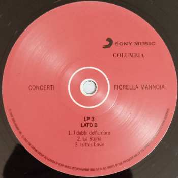 3LP Fiorella Mannoia: Concerti