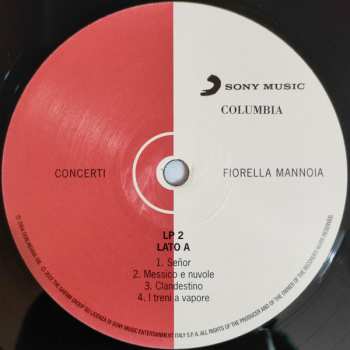 3LP Fiorella Mannoia: Concerti