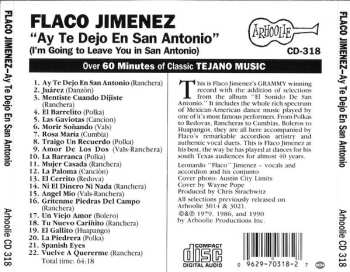CD Flaco Jimenez: Ay Te Dejo En San Antonio Y Mas!