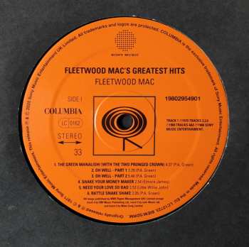 LP Fleetwood Mac: Fleetwood Mac's Greatest Hits