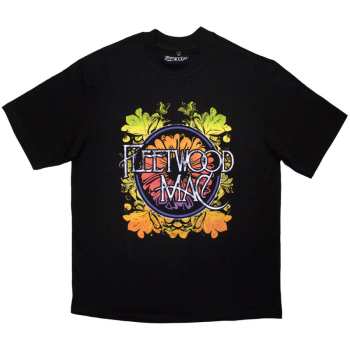Merch Fleetwood Mac: Oversized T-shirt Circle Floral Logo Fleetwood Mac