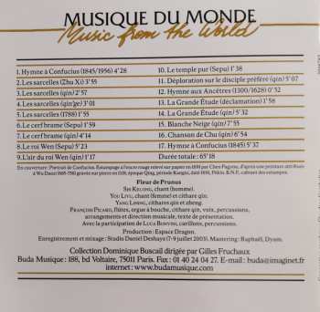 CD Ensemble Meihua Fleur De Prunus: Chine: Hymne À Confucius = China: Hymn To Confucius