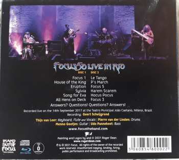 3CD/Blu-ray Focus: Focus 50: Live In Rio - Completely Focussed