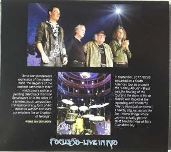 3CD/Blu-ray Focus: Focus 50: Live In Rio - Completely Focussed