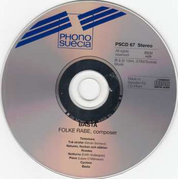 CD Folke Rabe: Basta