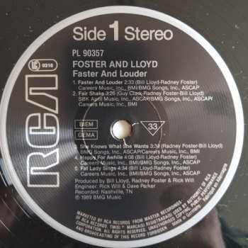 LP Foster And Lloyd: Faster & Llouder