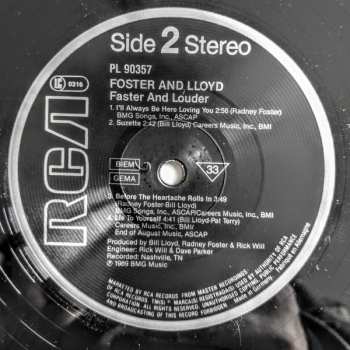LP Foster And Lloyd: Faster & Llouder