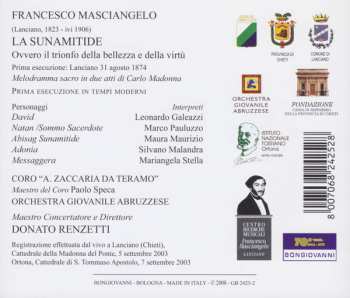 CD Francesco Masciangelo: La Sunamitide